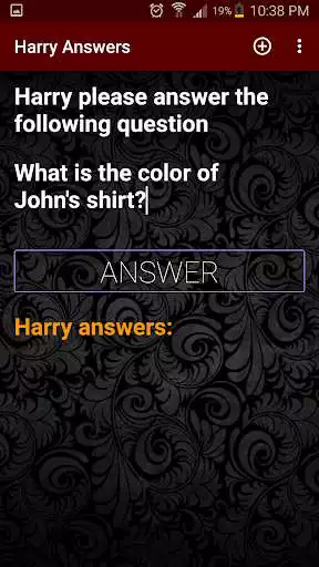 Play Harry Answers as an online game Harry Answers with UptoPlay