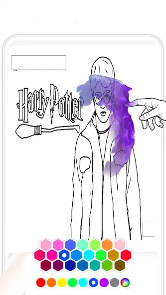Play Harry Coloring Book  Edition as an online game Harry Coloring Book  Edition with UptoPlay