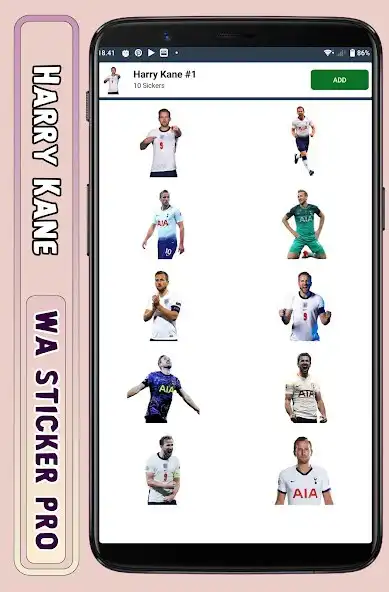 Play Harry Kane - WA Sticker Pro as an online game Harry Kane - WA Sticker Pro with UptoPlay