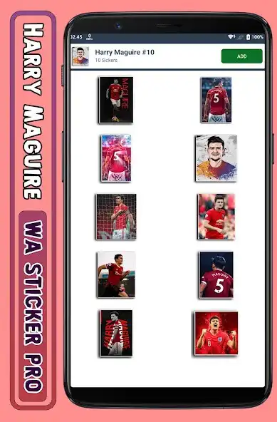 Play Harry Maguire - WA Sticker Pro as an online game Harry Maguire - WA Sticker Pro with UptoPlay