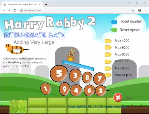 Play HarryRabby2 Math Adding very large numbers FREE  and enjoy HarryRabby2 Math Adding very large numbers FREE with UptoPlay