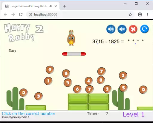 Play HarryRabby2 Math Subtraction with 2 decimals FREE  and enjoy HarryRabby2 Math Subtraction with 2 decimals FREE with UptoPlay