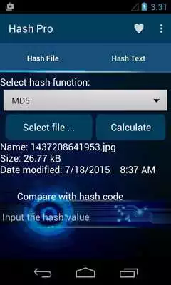 Play Hash File Hash Text - Hash Pro
