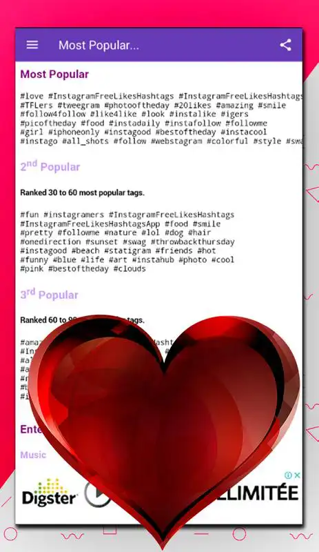 Play Hashtags For Likes Pro