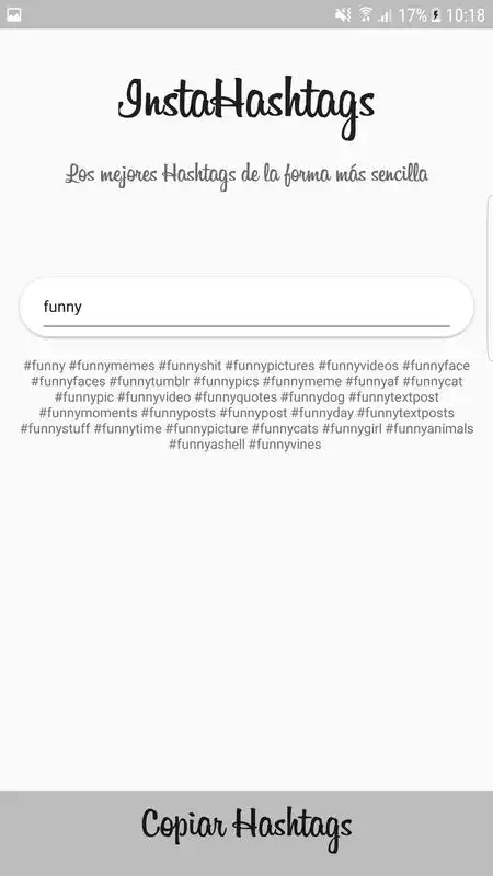 Play Hashtags para Instagram - Top hashTags