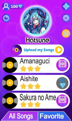 Play Hatsune Miku Piano Tiles