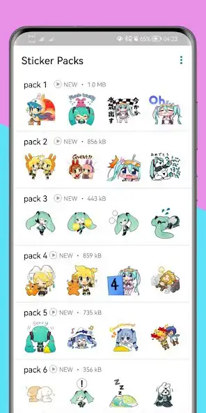 Play Hatsune Stickers Miku WAStick as an online game Hatsune Stickers Miku WAStick with UptoPlay
