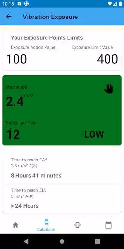 Play HAV Calculator