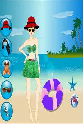 Play Hawaii Beach Dressup Game