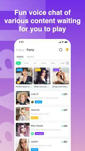 Play Haya - Group Voice Chat App  and enjoy Haya - Group Voice Chat App with UptoPlay