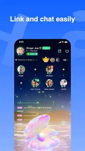 Play Haya - Group Voice Chat App as an online game Haya - Group Voice Chat App with UptoPlay