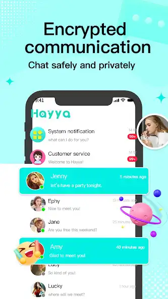 Play Hayya - Chat with friends  and enjoy Hayya - Chat with friends with UptoPlay