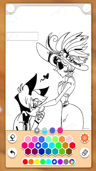 Play Hazbin Hotel Coloring Book Fun  and enjoy Hazbin Hotel Coloring Book Fun with UptoPlay