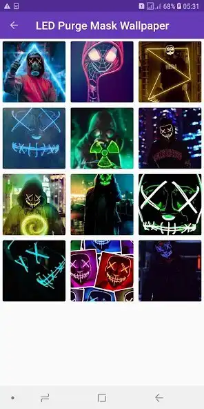 Play HD LED Purge Mask Wallpaper as an online game HD LED Purge Mask Wallpaper with UptoPlay