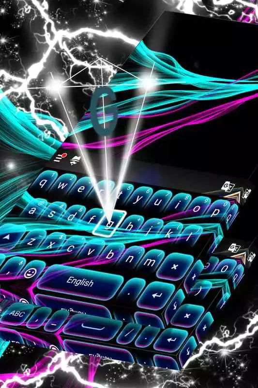 Play HD Neon Keyboard Theme