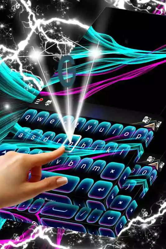 Play HD Neon Keyboard Theme