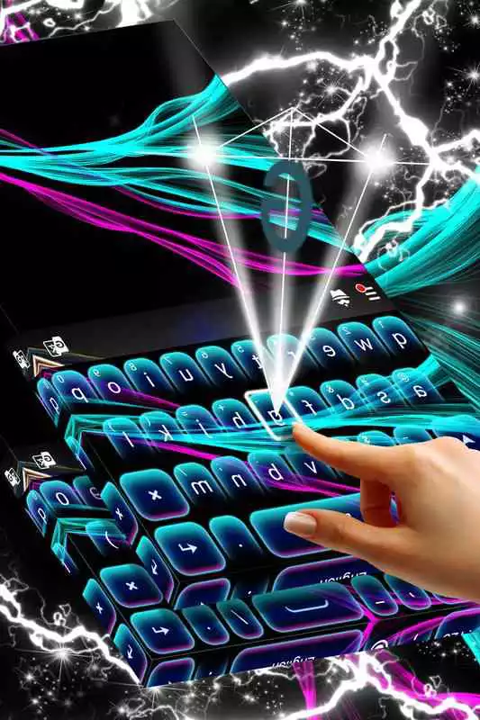 Play HD Neon Keyboard Theme