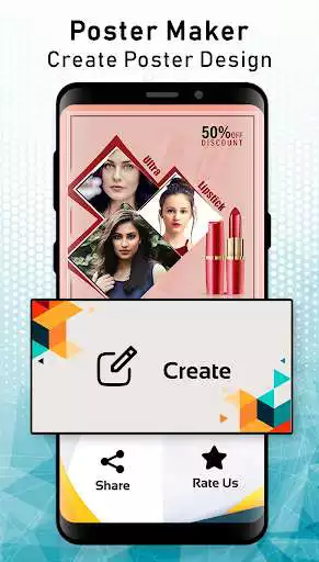 Play HD Poster Maker : Banner, Card & Ads Page Designer as an online game HD Poster Maker : Banner, Card & Ads Page Designer with UptoPlay