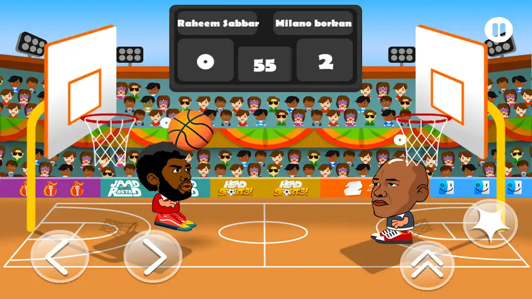 Play Head Basketball-Head Ball as an online game Head Basketball-Head Ball with UptoPlay