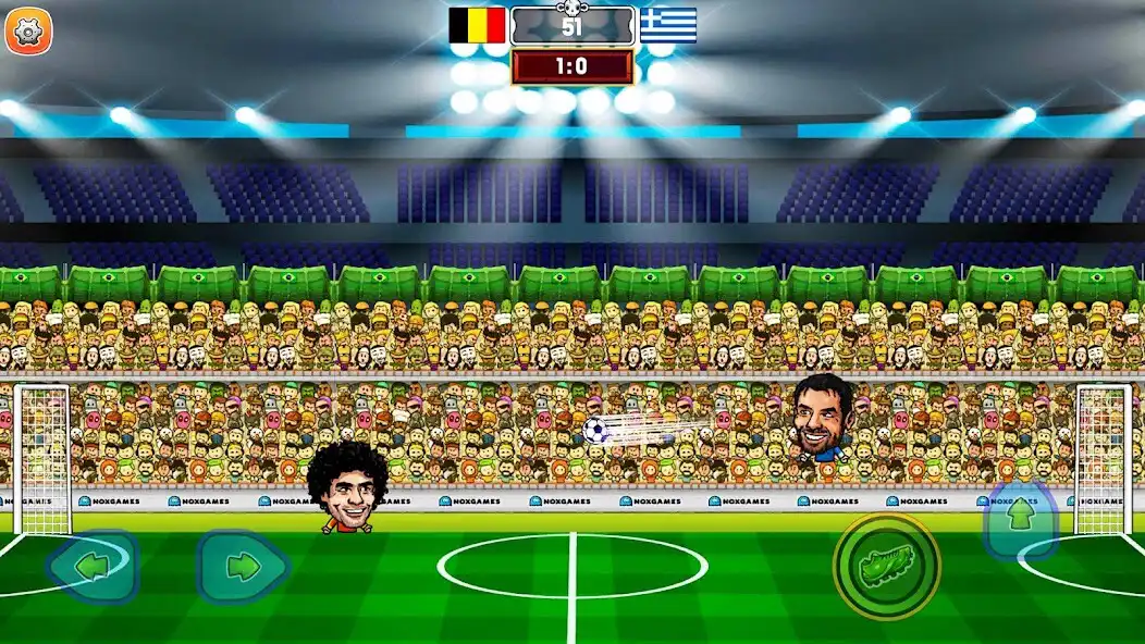 Play Head Battle Football Game as an online game Head Battle Football Game with UptoPlay