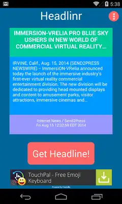 Play Headlinr - Random News Reader