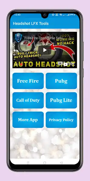 Play Headshot LFX Tools One Tap FF as an online game Headshot LFX Tools One Tap FF with UptoPlay