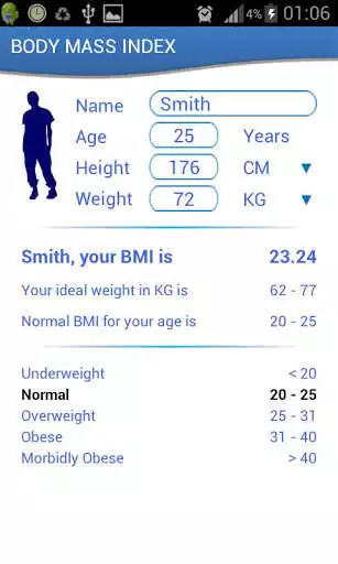 Play Health Calculator - BMI  WTH
