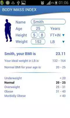 Play Health Calculator - BMI  WTH