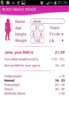 Play Health Calculator - BMI  WTH