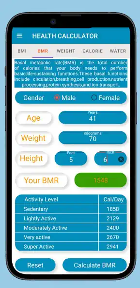 Play Health Calculator:Calorie,BMR as an online game online Health Calculator:Calorie,BMR with UptoPlay Play Health Calculator:Calorie,BMR as an online game Health Calculator:Calorie,BMR with UptoPlay