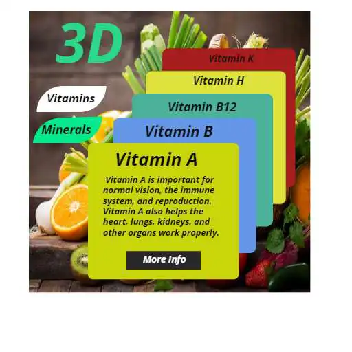 Play Health Info Vitamins and Minerals -3D View APK Play Health Info Vitamins and Minerals -3D View APK