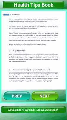 Play Health Tips Book Play Health Tips Book