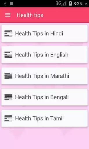 Play Health tips in 5 language  and enjoy Health tips in 5 language with UptoPlay