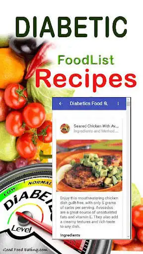 Play Healthy Cook Diabetics Diet Friendly Recipes as an online game Healthy Cook Diabetics Diet Friendly Recipes with UptoPlay
