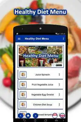 Play Healthy Diet Menu