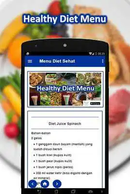 Play Healthy Diet Menu
