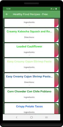 Play Healthy food recipes: free!