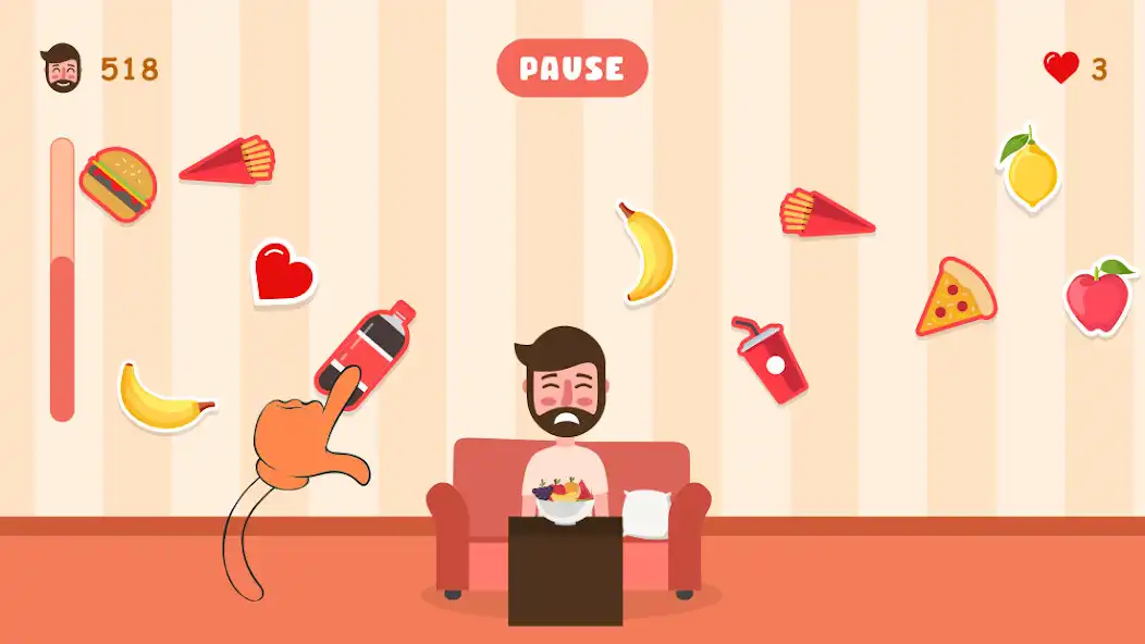 Play Healthy Fruit Collect as an online game Healthy Fruit Collect with UptoPlay