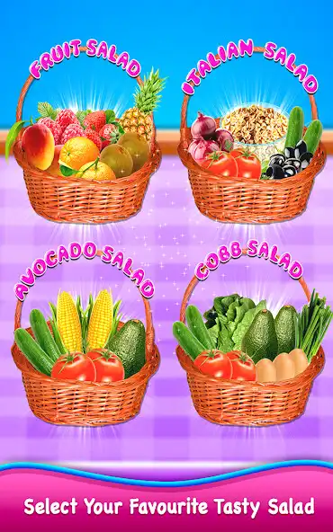 Play Healthy Salad Maker - Kitchen Food Cooking Game as an online game Healthy Salad Maker - Kitchen Food Cooking Game with UptoPlay