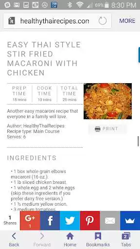 Play Healthy Thai Recipes App