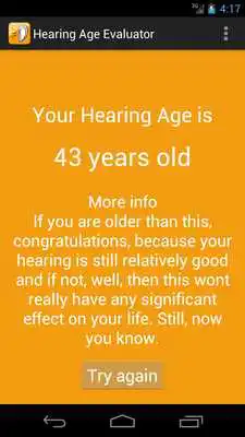 Play Hearing Age Evaluator