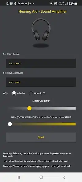 Play Hearing Aid: Sound Amplifier as an online game Hearing Aid: Sound Amplifier with UptoPlay