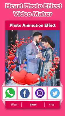 Play Heart Animation Effect Video Maker