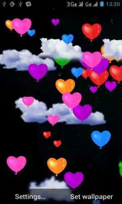 Play Heart Balloons Live Wallpaper