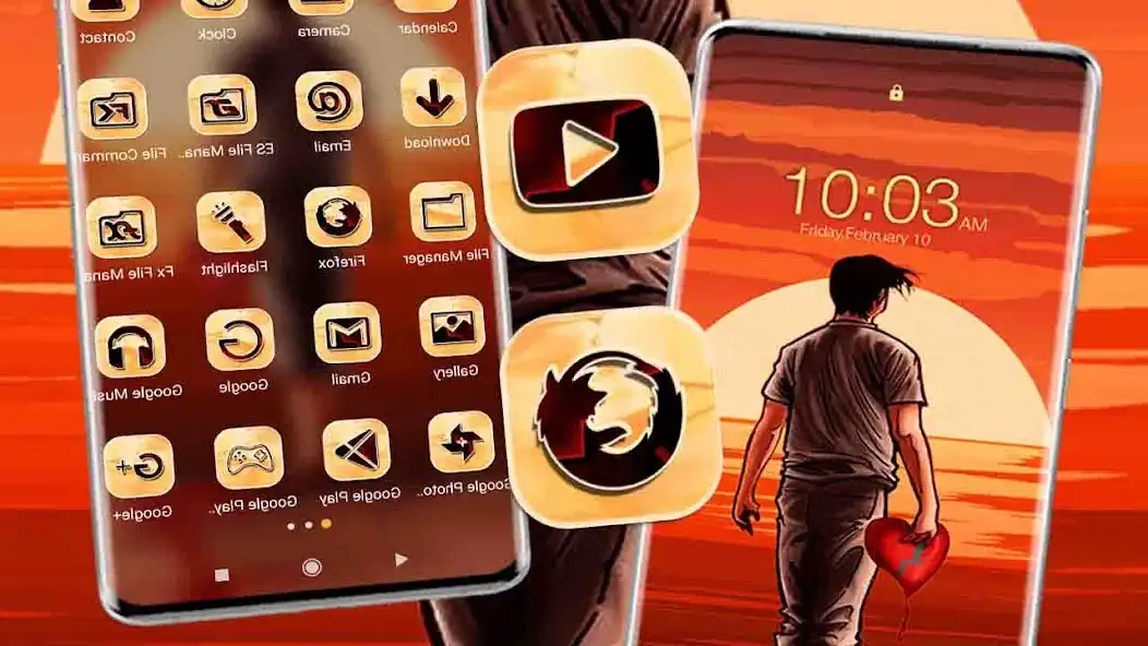 Play Heart Broken launcher Theme as an online game Heart Broken launcher Theme with UptoPlay