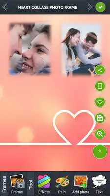 Play Heart collage Photo Frame