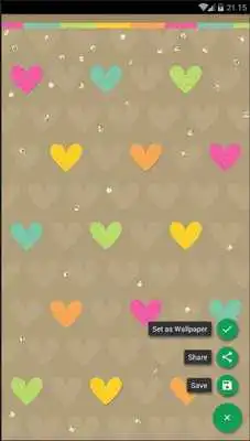 Play Heart Colorful Wallpaper