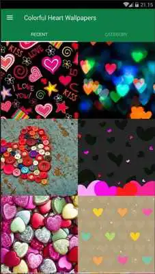 Play Heart Colorful Wallpaper