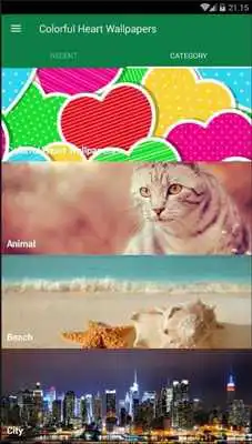 Play Heart Colorful Wallpaper