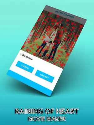 Play Heart Fall effect in video